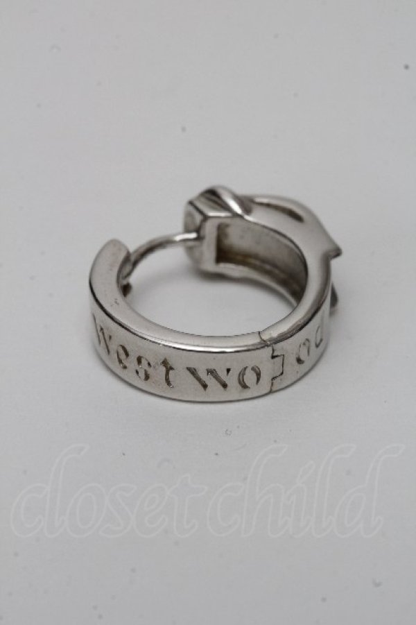 画像2: ヴィヴィアンウエストウッド MAN 中古 / BOBBYシングルフープピアス  シルバー  S-26-04-22-023-er-HR-ZS (2)