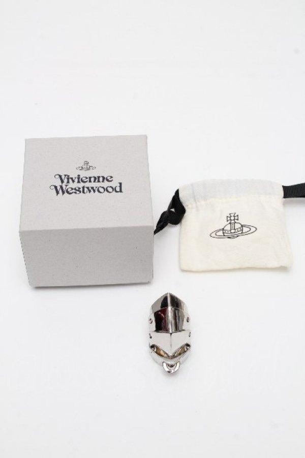 画像4: ヴィヴィアンウエストウッド 中古 / アーマーリング XL シルバー  S-26-04-22-025-ac-AS-ZS (4)