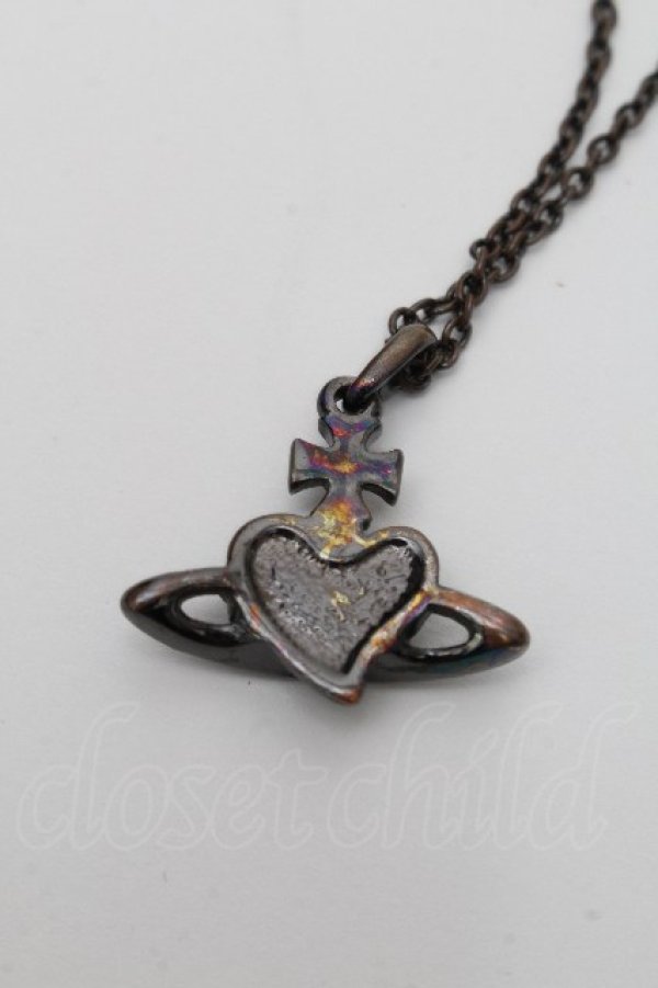 画像3: ヴィヴィアンウエストウッド 中古 / ディアマンテネックレス  黒  S-26-04-22-027-ac-AS-ZS (3)