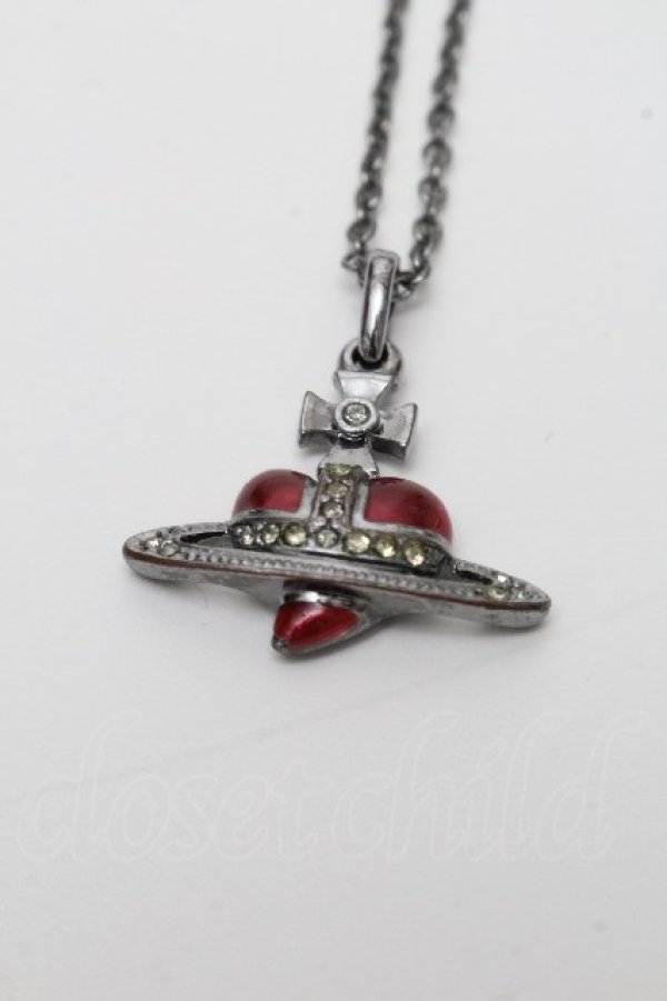 画像2: ヴィヴィアンウエストウッド 中古 / ディアマンテネックレス  赤  S-26-04-22-028-ac-AS-ZS (2)