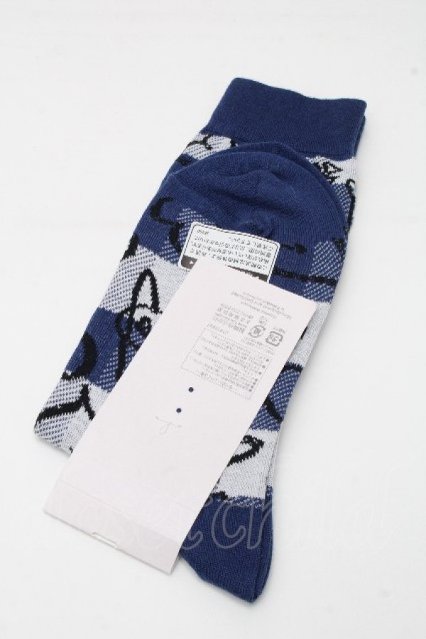 画像2: ヴィヴィアンウエストウッド 中古 / 靴下  紺  S-26-04-22-003-gd-AS-ZS (2)