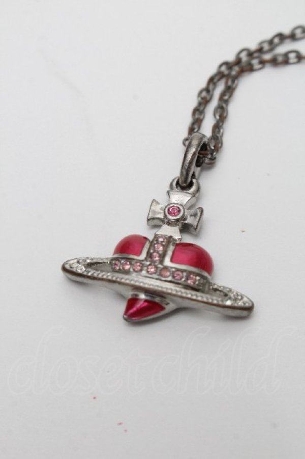 画像2: ヴィヴィアンウエストウッド 中古 / ディアマンテネックレス  ピンク  S-26-04-22-029-ac-AS-ZS (2)