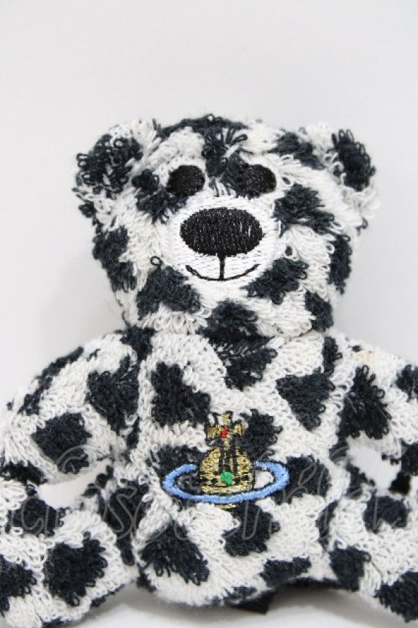 画像3: ヴィヴィアンウエストウッド 中古 / テディベアチャーム付タオルチーフ    S-26-04-29-004-gd-AS-ZS (3)