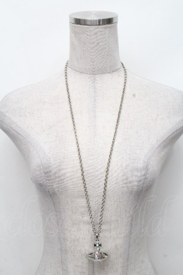 画像3: ヴィヴィアンウエストウッド 中古 / スモールオーブネックレス  シルバー  S-26-04-29-035-nl-AS-ZS (3)