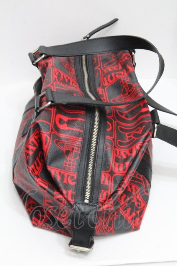 画像3: ヴィヴィアンウエストウッド 中古 / TAGSトートバッグ  黒ｘ赤  S-26-04-29-036-ba-AS-ZS (3)