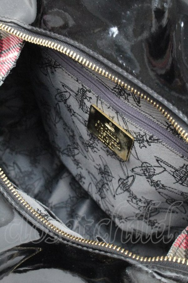 画像5: ヴィヴィアンウエストウッド 中古 / タータンチェックバッグ  白ｘ赤  S-26-04-29-037-ba-AS-ZS (5)