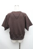 画像2: ANGLOMANIA 中古 / PILLARプリント半袖スウェット S ブラウン  S-26-04-29-041-to-AS-ZS (2)