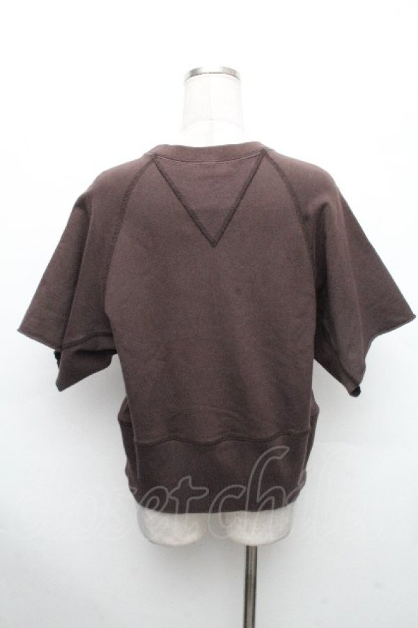 画像2: ANGLOMANIA 中古 / PILLARプリント半袖スウェット S ブラウン  S-26-04-29-041-to-AS-ZS (2)