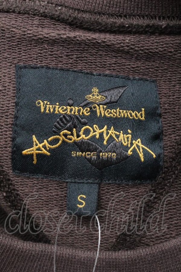 画像5: ANGLOMANIA 中古 / PILLARプリント半袖スウェット S ブラウン  S-26-04-29-041-to-AS-ZS (5)