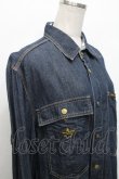 画像3: ヴィヴィアンウエストウッド Anglomania and Lee 中古 / スクイグル切替デニムシャツ L ブルー  S-26-04-29-043-bl-AS-ZS (3)