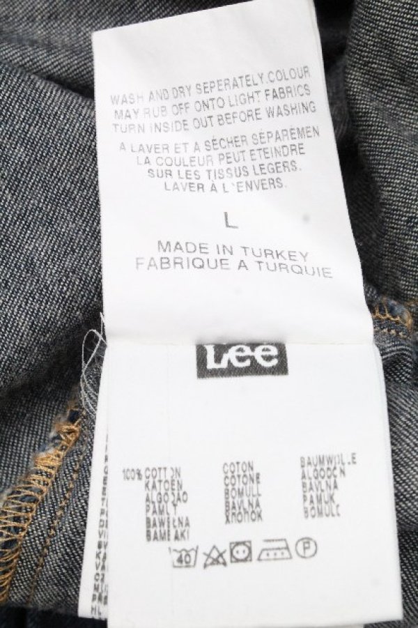 画像6: ヴィヴィアンウエストウッド Anglomania and Lee 中古 / スクイグル切替デニムシャツ L ブルー  S-26-04-29-043-bl-AS-ZS (6)