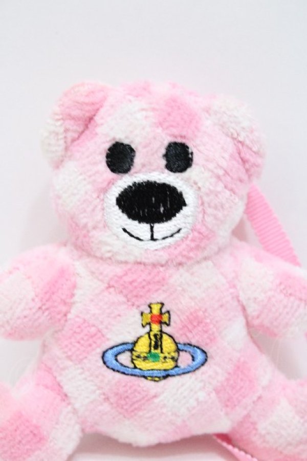 画像3: ヴィヴィアンウエストウッド 中古 / テディベアチャーム付タオルチーフ    S-26-04-29-005-gd-AS-ZS (3)