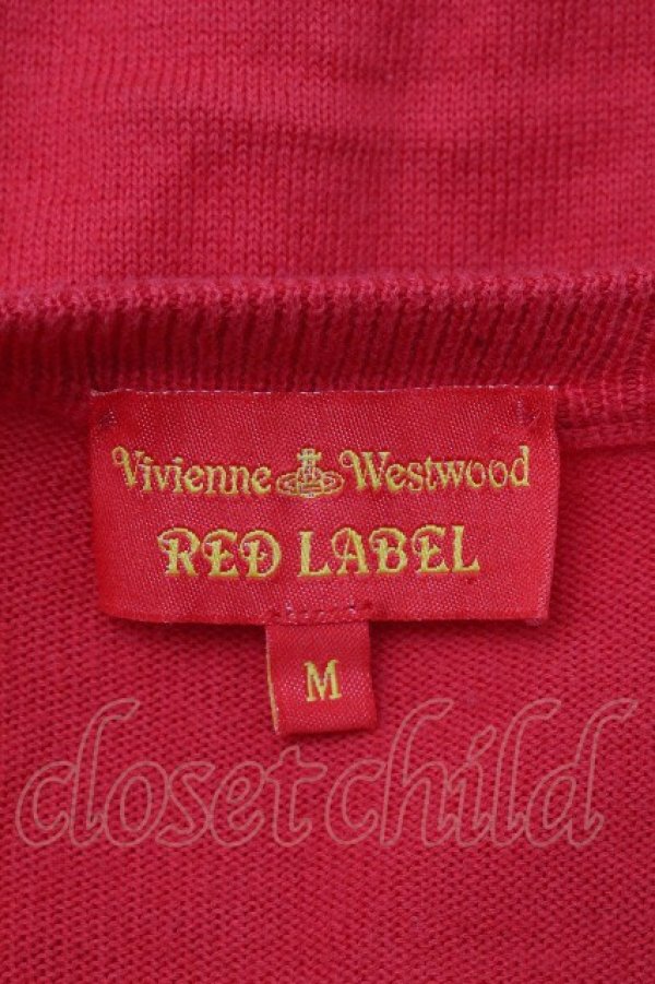 画像4: ヴィヴィアンウエストウッド 中古 / カラーオーブ刺繍カーディガン M 赤  S-26-04-29-046-to-HR-ZS (4)