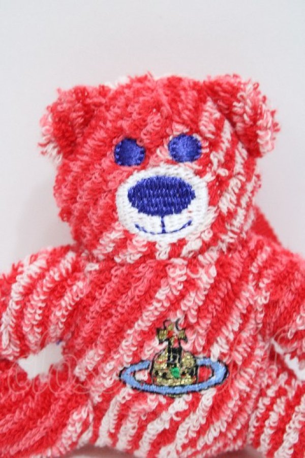 画像3: ヴィヴィアンウエストウッド 中古 / テディベアチャーム付タオルチーフ    S-26-04-29-006-gd-AS-ZS (3)