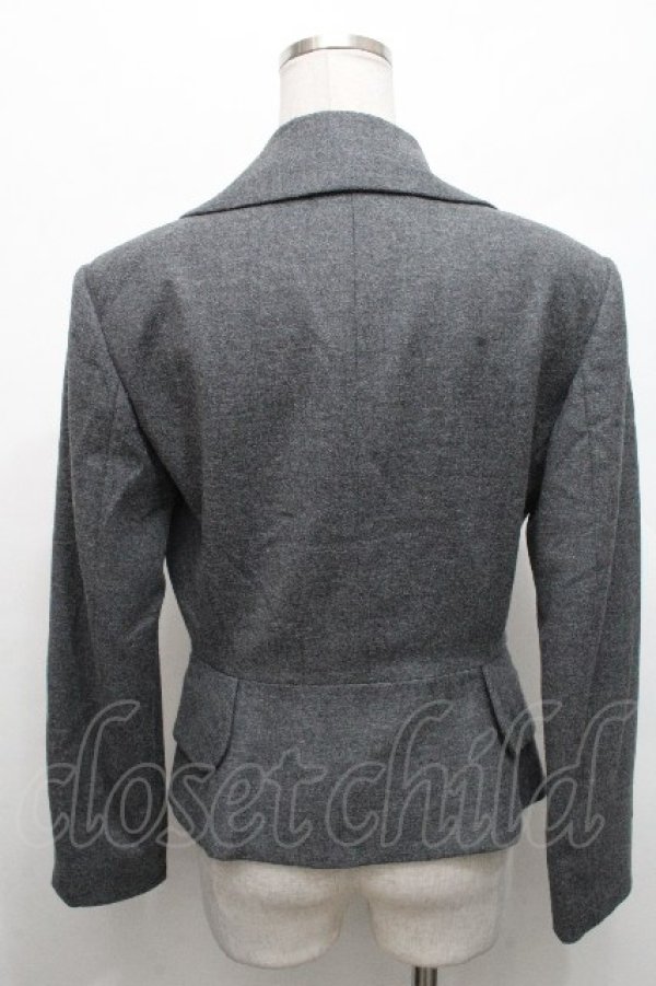 画像2: ヴィヴィアンウエストウッド 中古 / ウールラブジャケット 2 グレーｘ黒  S-26-04-29-051-jc-AS-ZS (2)