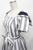 画像3: ヴィヴィアンウエストウッド 中古 / マリンストライプワンピース 00 グレーｘ白  S-26-04-29-054-op-AS-ZS (3)