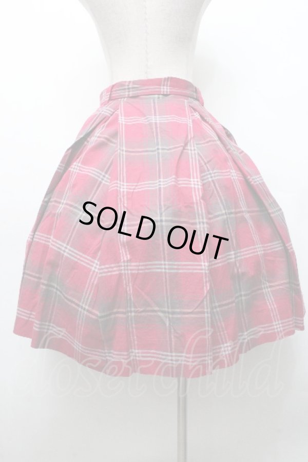 画像2: ヴィヴィアンウエストウッド 中古 / フロントボタンプリーツスカート 1 赤  S-26-04-29-059-sk-AS-ZS (2)