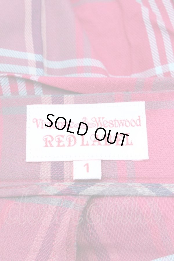 画像4: ヴィヴィアンウエストウッド 中古 / フロントボタンプリーツスカート 1 赤  S-26-04-29-059-sk-AS-ZS (4)