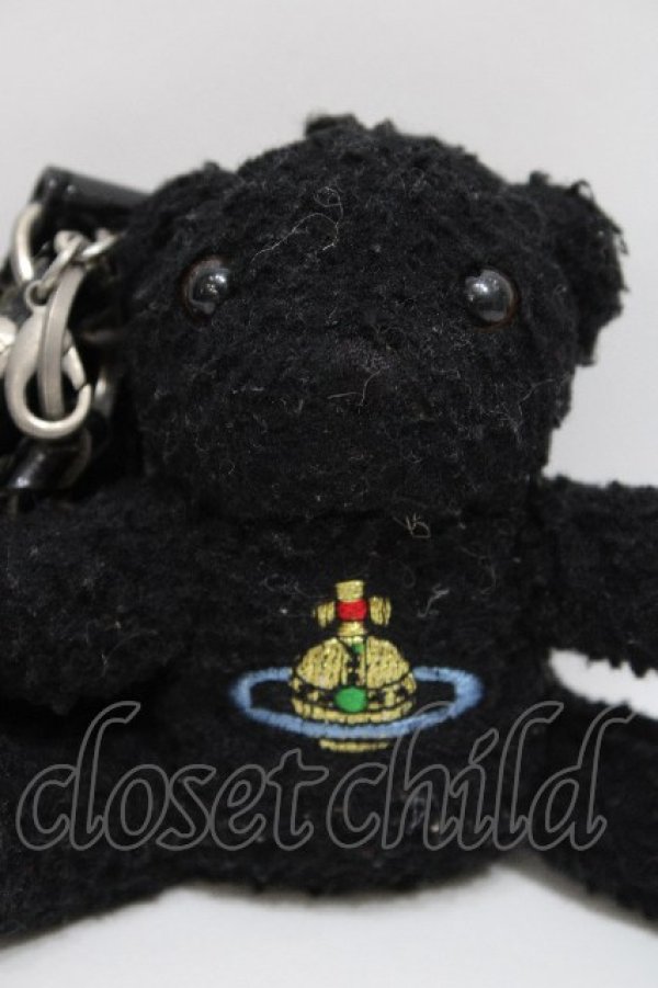 画像4: ヴィヴィアンウエストウッド 中古 / テディベアストラップ  黒  S-26-04-29-009-gd-AS-ZS (4)