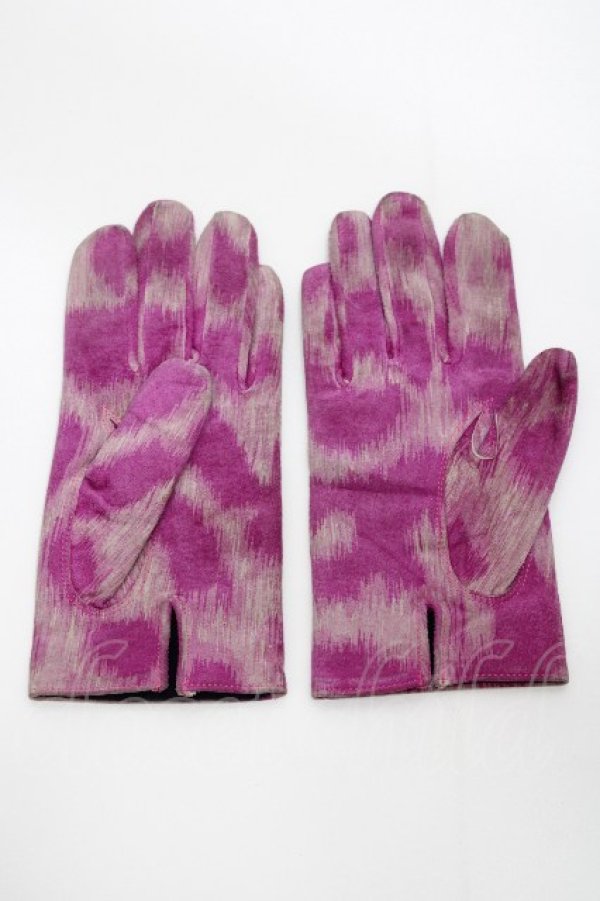 画像2: ヴィヴィアンウエストウッド 中古 / レオパードグローブ  ピンク  S-26-04-29-015-gd-AS-ZS (2)