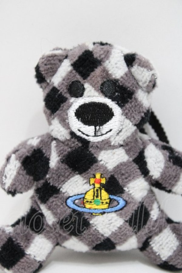 画像3: ヴィヴィアンウエストウッド 中古 / テディベアチャーム付タオルチーフ    S-26-04-29-002-gd-AS-ZS (3)