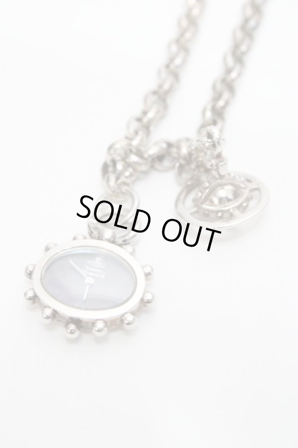 画像2: ヴィヴィアンウエストウッド 中古 / オーバルウォッチ  黒  S-26-04-29-019-ac-AS-ZS (2)