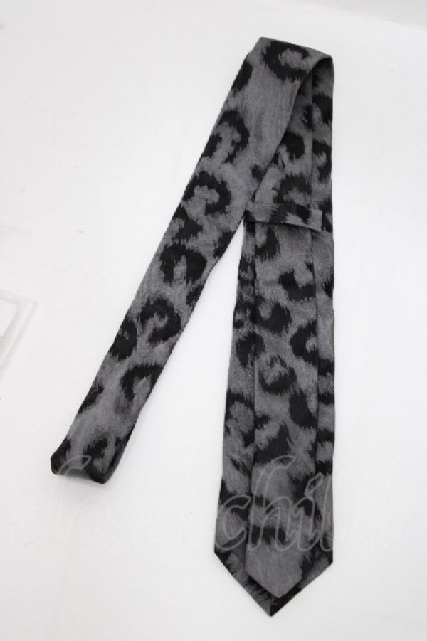 画像2: ヴィヴィアンウエストウッド 中古 / レオパード柄ネクタイ  グレーｘ黒  S-26-04-29-025-gd-AS-ZS (2)