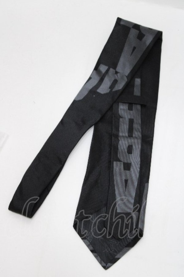 画像2: ヴィヴィアンウエストウッド 中古 / オーブ刺繍シルクネクタイ  黒  S-26-04-29-026-gd-AS-ZS (2)