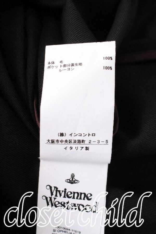 画像6: ヴィヴィアンウエストウッド 中古 / ウールロングジャケット  黒  S-26-06-10-048-co-AS-ZS (6)