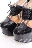 画像4: ヴィヴィアンウエストウッド 中古 / ｘBURBERRY エレベーテッドコートシューズ 38 1/2 黒ｘブラウン  S-26-06-10-025-sh-AS-ZS (4)