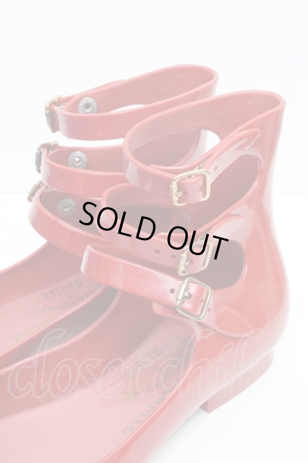画像4: ヴィヴィアンウエストウッド 中古 / ANGLOMANIA×melissa Ballerinaシューズ 23.5 赤  S-26-06-21-027-sh-AS-ZS (4)