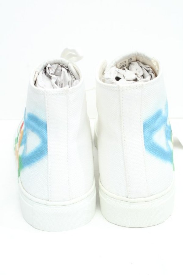 画像3: ヴィヴィアンウエストウッド MAN 中古 / PLIMSOLL HI TOPスニーカー 40 白  S-26-06-21-029-sh-AS-ZS (3)