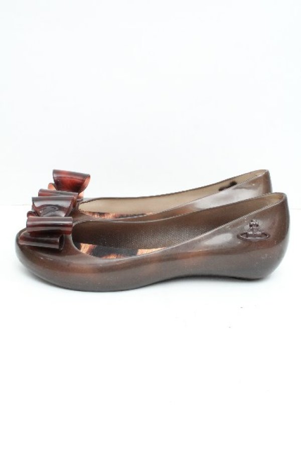 画像2: ヴィヴィアンウエストウッド×Melissa 中古 / ウルトラガール EUR38 ブラウン  S-26-06-21-030-sh-AS-ZS (2)