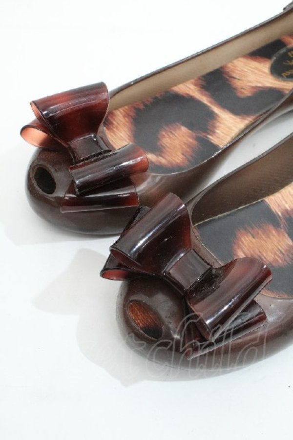 画像4: ヴィヴィアンウエストウッド×Melissa 中古 / ウルトラガール EUR38 ブラウン  S-26-06-21-030-sh-AS-ZS (4)