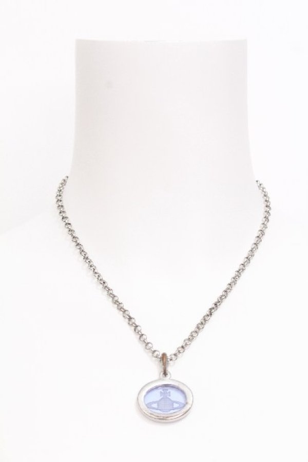 画像3: ヴィヴィアンウエストウッド 中古 / アナスタシアネックレス  サックスｘシルバー  S-26-06-21-041-nl-AS-ZS (3)