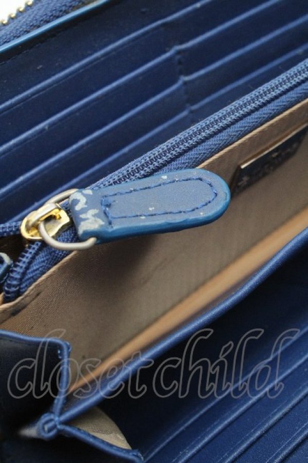 画像6: ヴィヴィアンウエストウッド 中古 / PICCOLA PELLETTERIAラウンドジップ長財布  ブルー  S-26-06-21-011-wa-HR-ZS (6)
