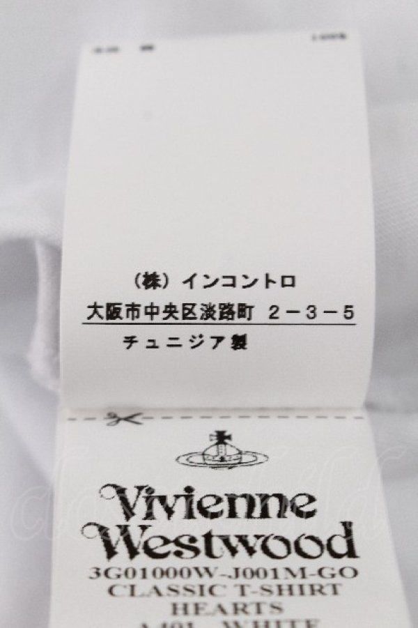 画像6: ヴィヴィアンウエストウッド 中古 / HEARTS CLASSIC　Tシャツ S 白  S-26-06-28-027-pa-AS-ZS (6)