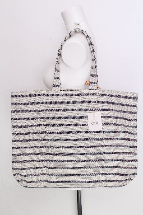 画像2: ヴィヴィアンウエストウッド 中古 / ワインステインKITTENトートバッグ  ベージュ  S-26-06-28-023-ba-AS-ZS (2)