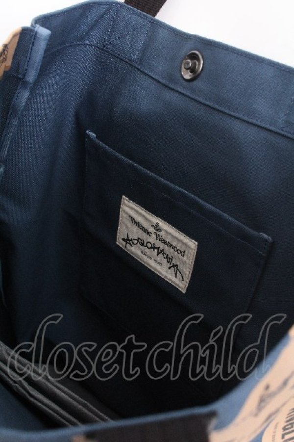 画像5: ANGLOMANIA 中古 / ダクトテープトートバッグ  ブルー  S-26-06-28-024-ba-AS-ZS (5)