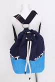 画像2: ヴィヴィアンウエストウッド 中古 / バイカラーバックパック  サックスｘ紺  S-26-06-28-025-ba-AS-ZS (2)