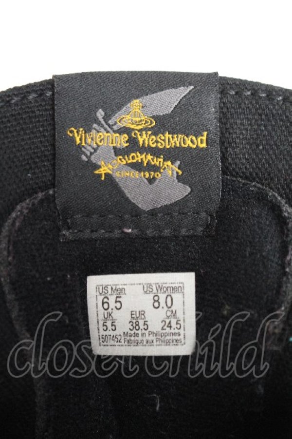 画像6: ヴィヴィアンウエストウッド 中古 / ｘVANS　Sk8-Hiスニーカー 24.5 黒  S-26-07-26-010-sh-AS-ZS (6)
