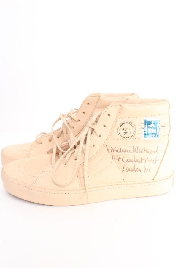 画像4: ヴィヴィアンウエストウッド 中古 / ｘVANS　Sk8-Hi スニーカー 25 ベージュ  S-26-07-26-011-sh-AS-ZS (4)