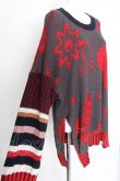 画像3: ヴィヴィアンウエストウッド MAN 中古 / 総柄サマーニット 44 グレーｘ赤  S-26-08-16-039-to-AS-ZS (3)