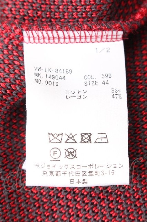 画像6: ヴィヴィアンウエストウッド MAN 中古 / 総柄サマーニット 44 グレーｘ赤  S-26-08-16-039-to-AS-ZS (6)