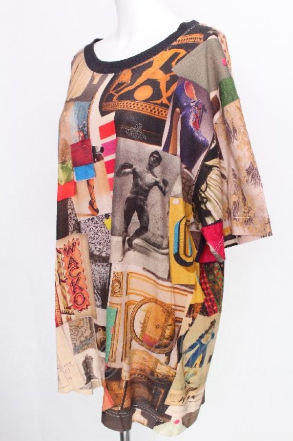 画像4: ヴィヴィアンウエストウッド MAN 中古 / MOODBOARD PRINT オーバーサイズシャツ 48  S-26-08-16-040-bl-AS-ZS (4)