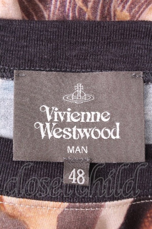 画像5: ヴィヴィアンウエストウッド MAN 中古 / MOODBOARD PRINT オーバーサイズシャツ 48  S-26-08-16-040-bl-AS-ZS (5)