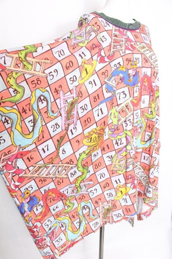 画像3: ヴィヴィアンウエストウッド 中古 / SNAKES AND LADDERS エレファントTシャツ  マルチ  S-26-08-16-041-to-AS-ZS (3)