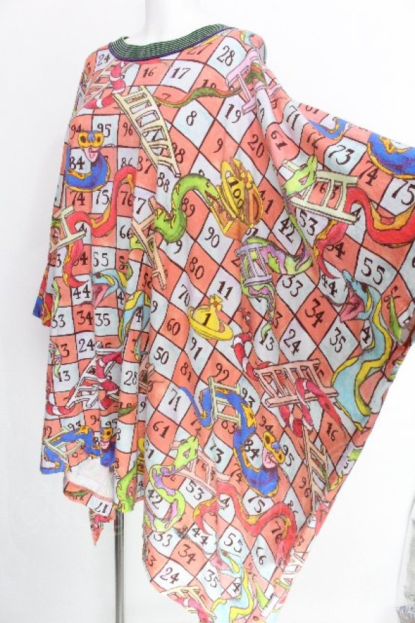 画像4: ヴィヴィアンウエストウッド 中古 / SNAKES AND LADDERS エレファントTシャツ  マルチ  S-26-08-16-041-to-AS-ZS (4)