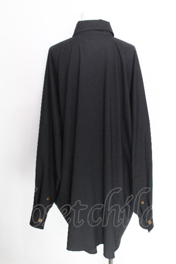 画像3: ヴィヴィアンウエストウッド 中古 / RIFFLEシャツ  黒  S-26-08-16-046-bl-AS-ZS (3)