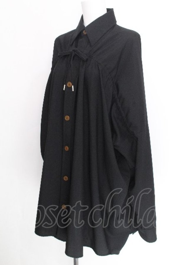 画像4: ヴィヴィアンウエストウッド 中古 / RIFFLEシャツ  黒  S-26-08-16-046-bl-AS-ZS (4)
